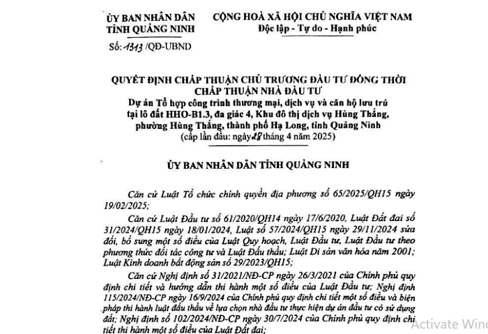 Hạ Long sắp có 3 tòa tháp cao 40 tầng, tổng mức đầu tư gần 3.000 tỷ đồng