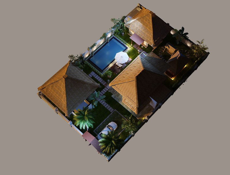 Mẫu thiết kế biệt thự Tropical Villa Viên Nam Resort Hòa Bình.