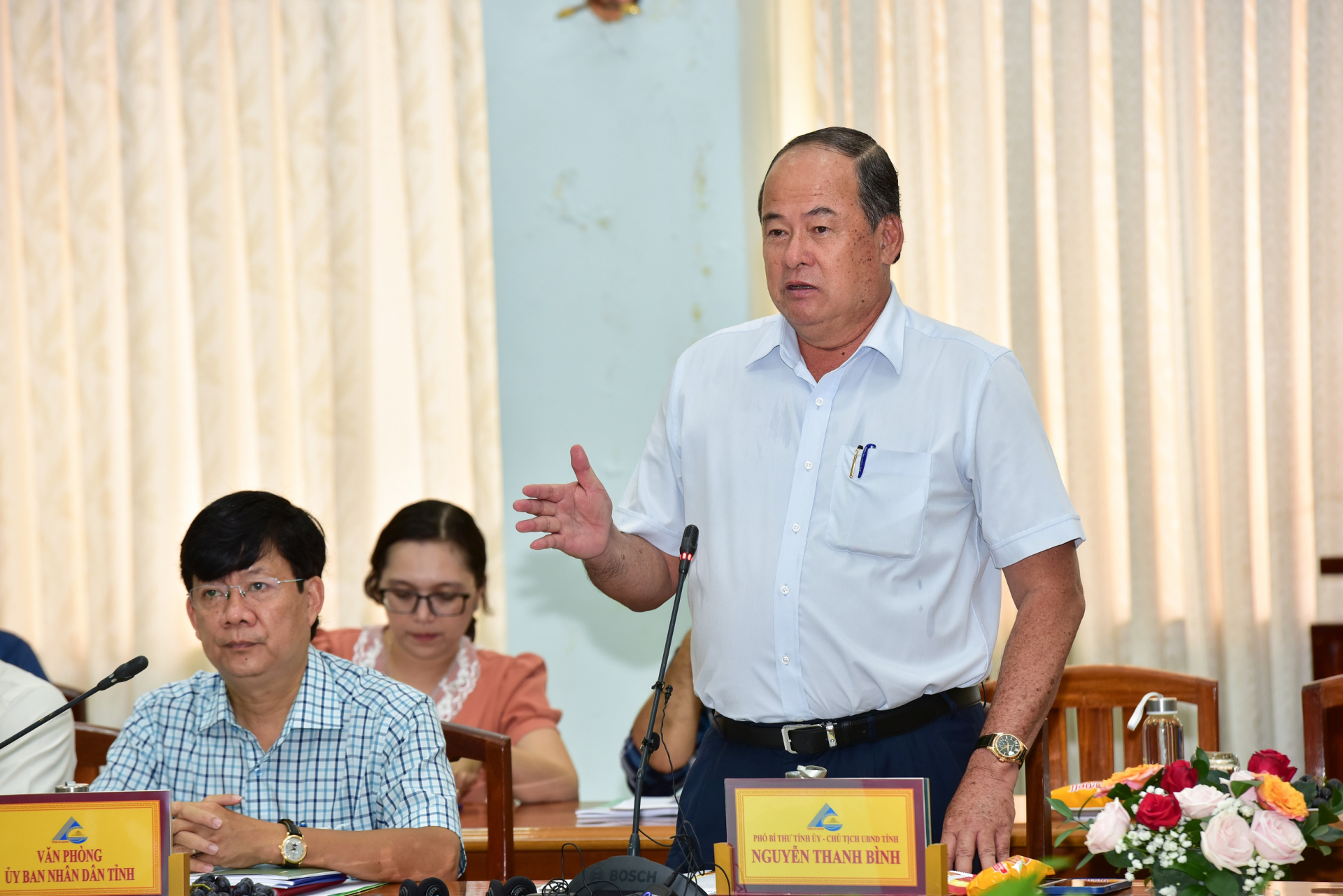 nh 3 Phát biểu tại cuộc họp, Ông Nguyễn Thanh Bình - Phó Bí thư Tỉnh ủy, Chủ tịch UBND tỉnh An Giang đánh giá cao đề án của NovaGroup
