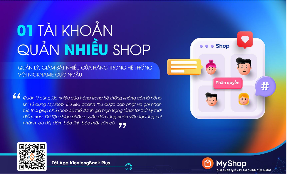 KienlongBank ra mắt MyShop: Quản lý tài chính ưu việt cho chủ cửa hàng bán lẻ