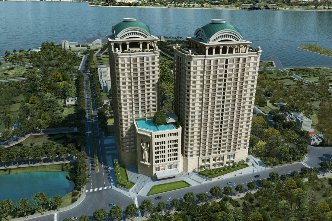 , dự án Golden Westlake (quận Tây Hồ, Hà Nội) có giá khoảng hơn100 triệu đồng/m2,