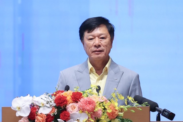 Ông Trương Anh Tuấn – Chủ tịch HĐQT Tập đoàn Hoàng Quân phát biểu tại Hội nghị 