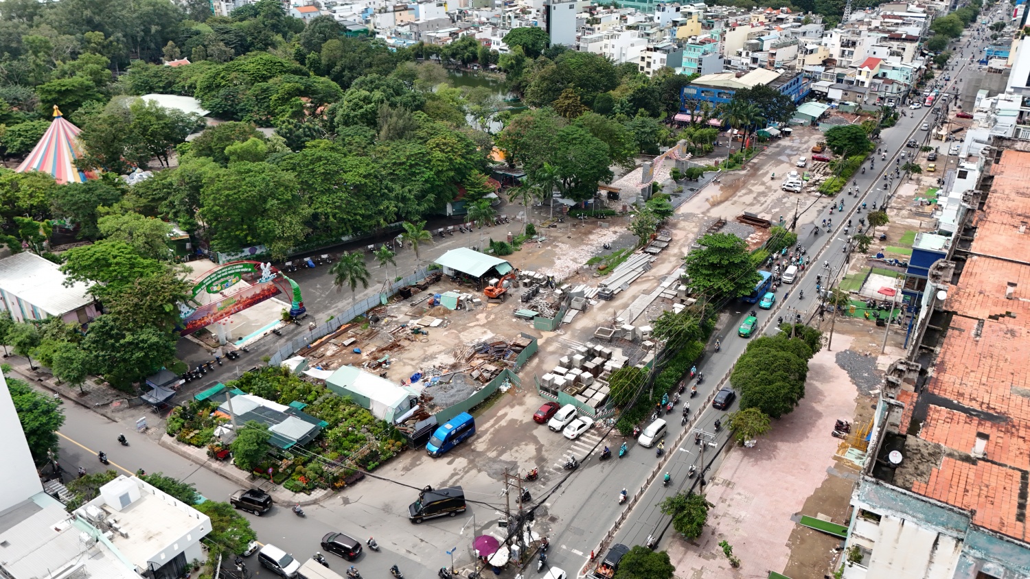 [Chùm ảnh] Dự án Metro số 2 sau 7 tháng di dời hạ tầng kỹ thuật