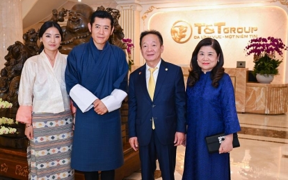Quốc vương Bhutan và Hoàng hậu tới thăm Tập đoàn T&T Group