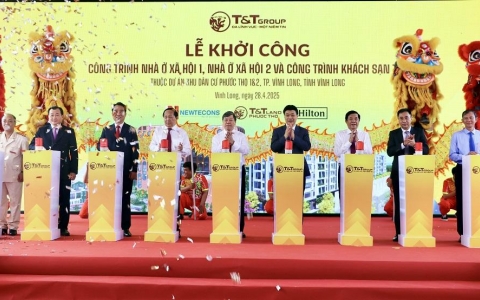T&T Group khởi công xây dựng 2 công trình nhà ở xã hội tại Vĩnh Long