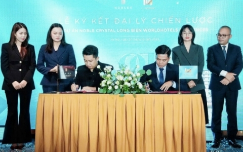 NobleX Group công bố Đại lý phân phối độc quyền Dự án Noble Crystal Long Bien WorldHotels Residences.