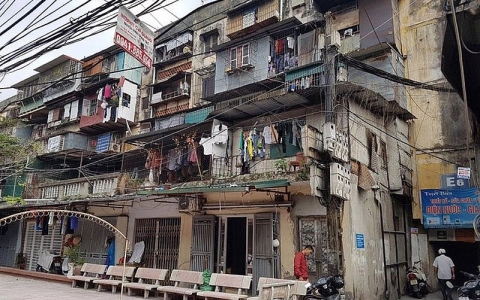 Hai chung cư tại Long Biên, Hà Nội chuẩn bị được cải tạo, xây dựng lại