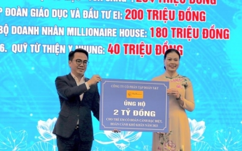 T&T Group ủng hộ 2 tỷ đồng hỗ trợ trẻ em có hoàn cảnh khó khăn