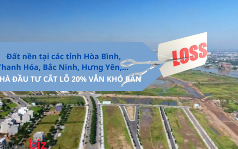 Đất nền tại các tỉnh Hòa Bình, Thanh Hóa, Bắc Ninh, Hưng Yên,… nhà đầu tư cắt lỗ 20% vẫn khó bán