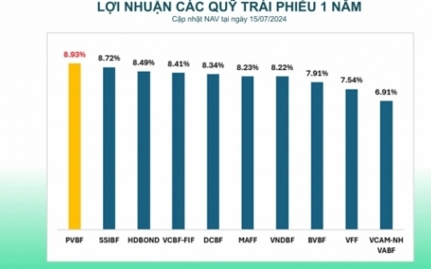 Quỹ đầu tư trái phiếu PVBF của PVCB Capital tiếp tục duy trì đà tăng trưởng