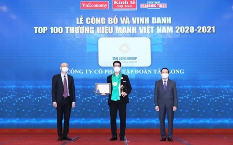 Tập đoàn Tân Long được vinh danh trong Top 100 thương hiệu mạnh Việt Nam